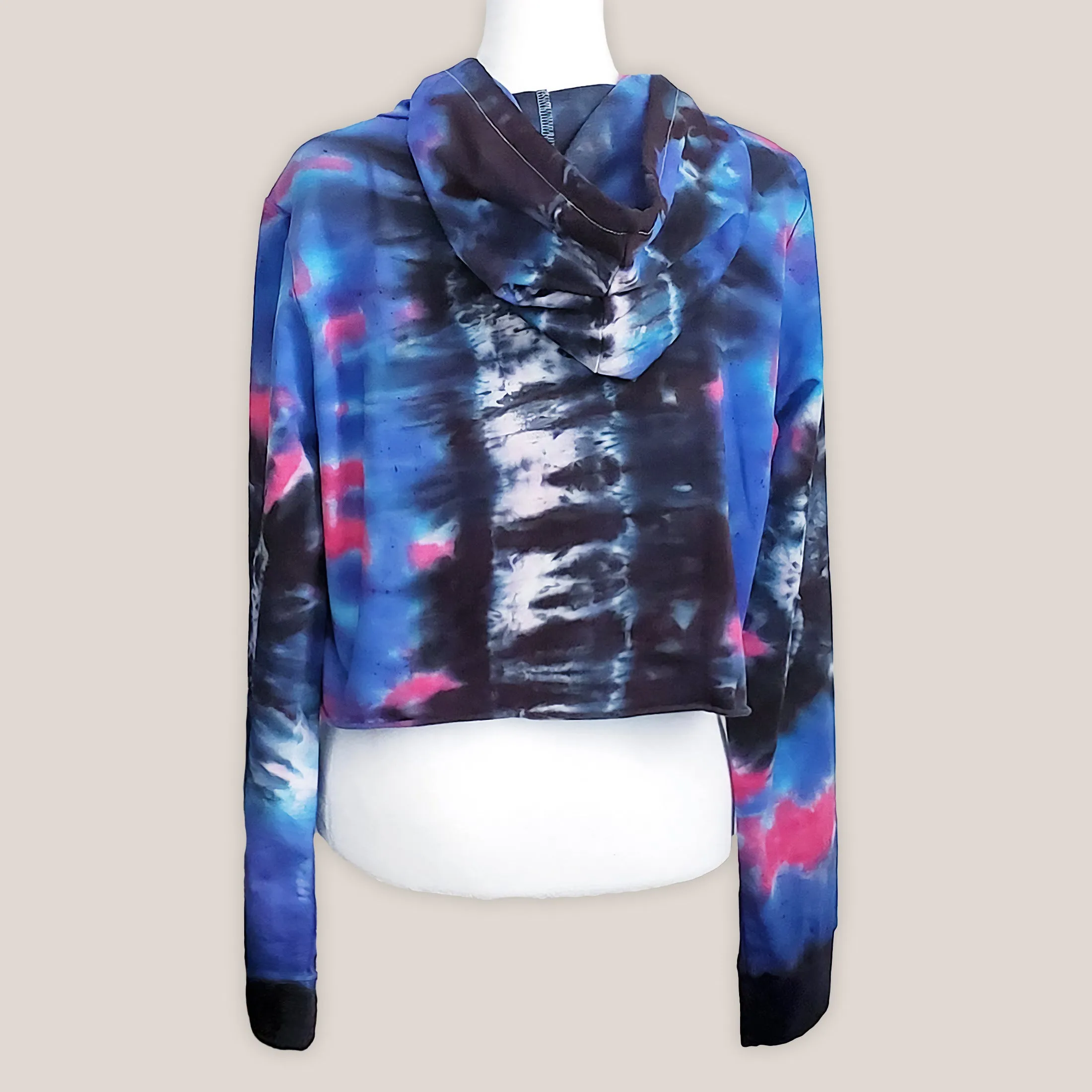 Ethereal Tie Dye Hoodie Crop Top