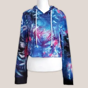 Ethereal Tie Dye Hoodie Crop Top