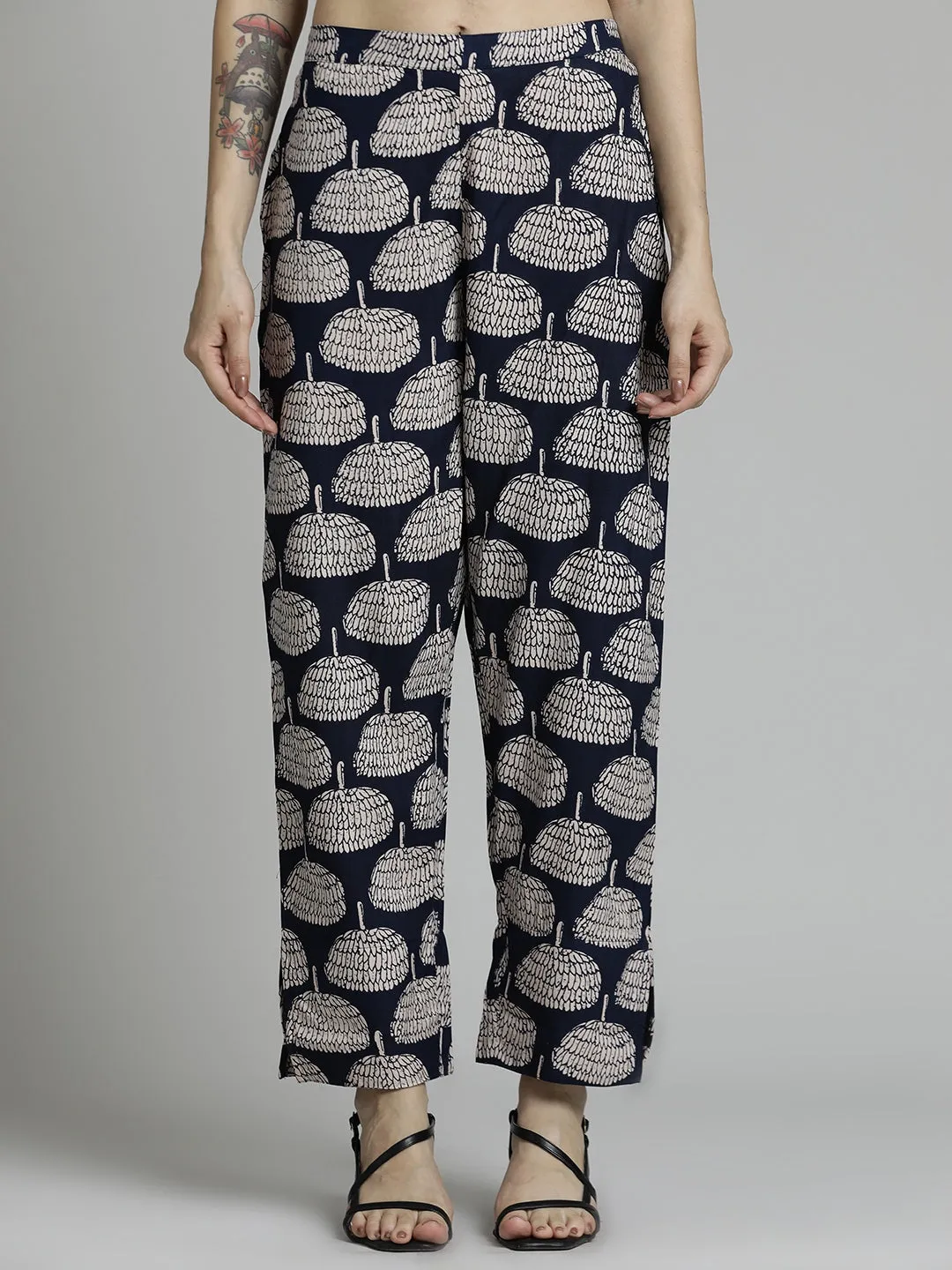 Ethnic Printed Blue Co-ord Set