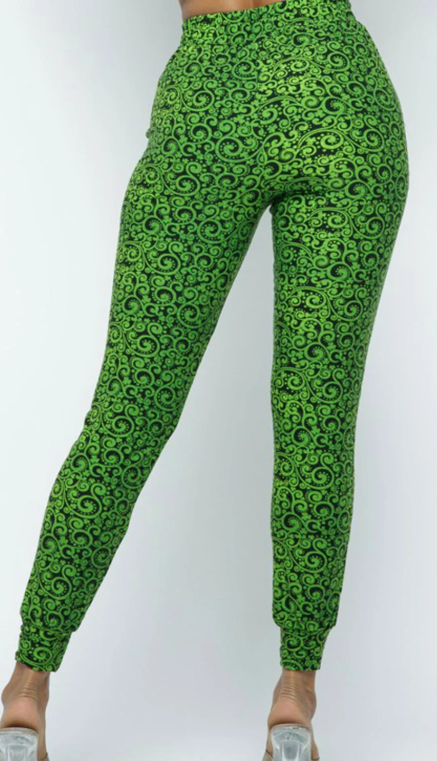 Eva-Green Floral Pants