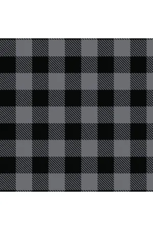 Fabric, Camelot Fabrics, Buffalo Plaid Flannel Charcoal - 2150015B-03
