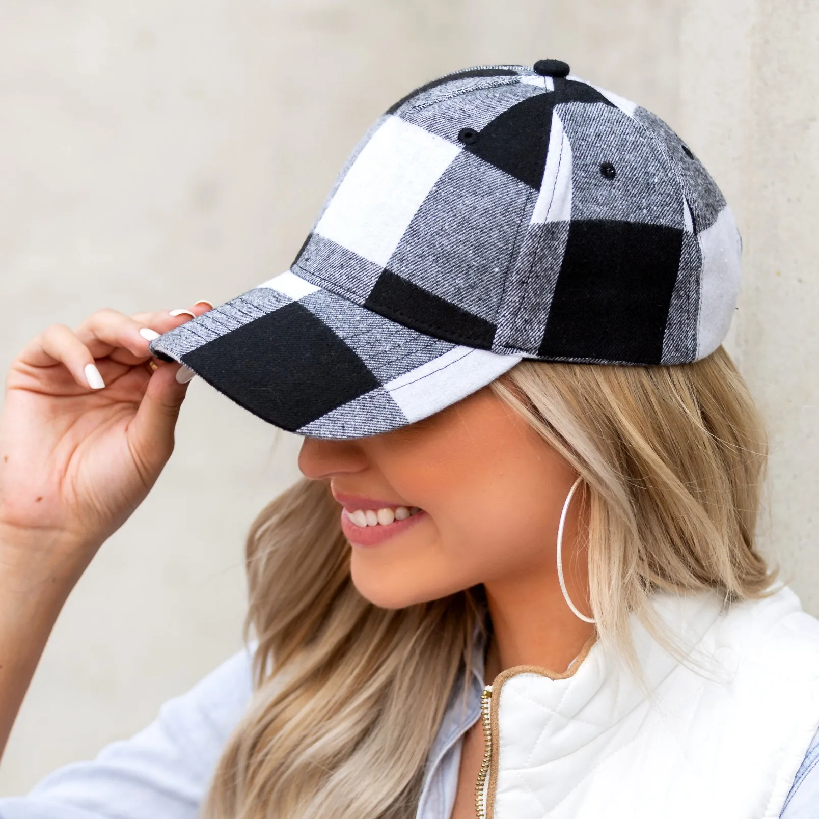 Fall Plaid Ball Caps