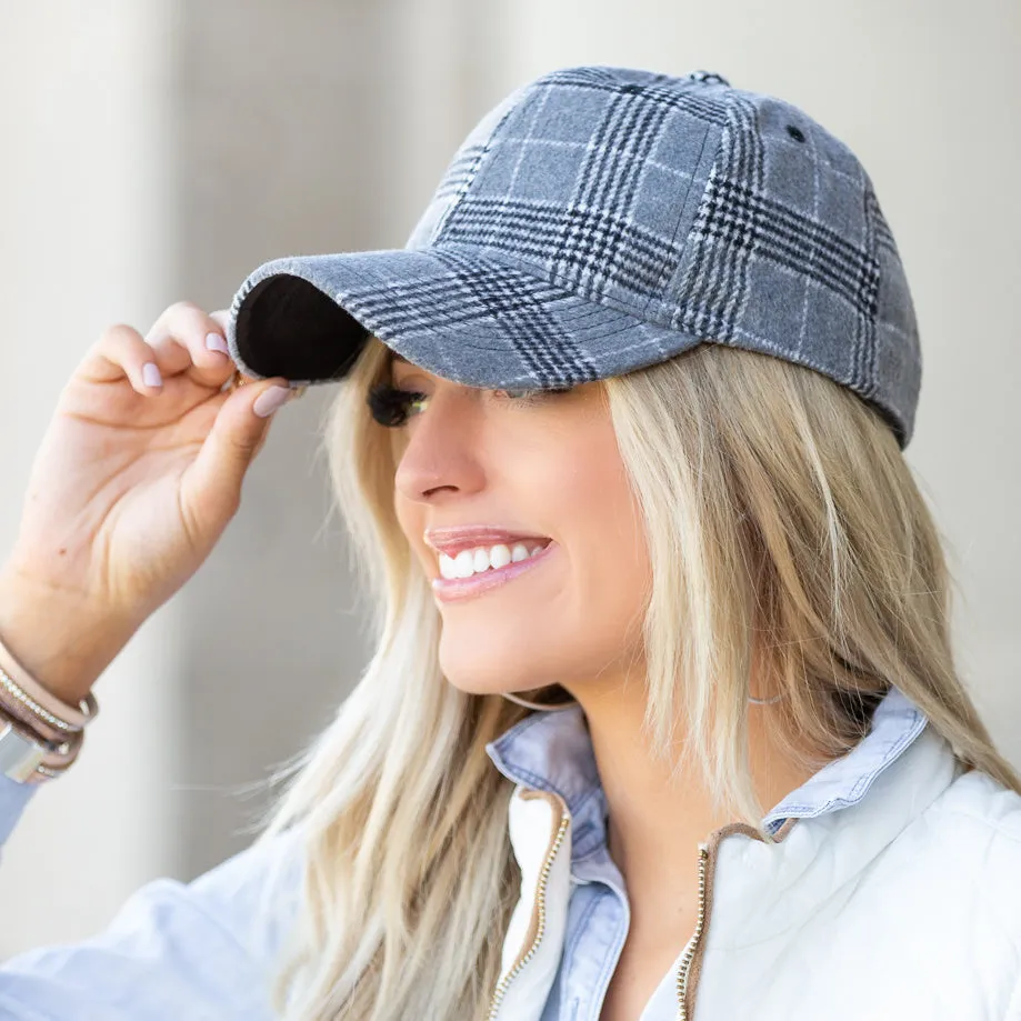 Fall Plaid Ball Caps