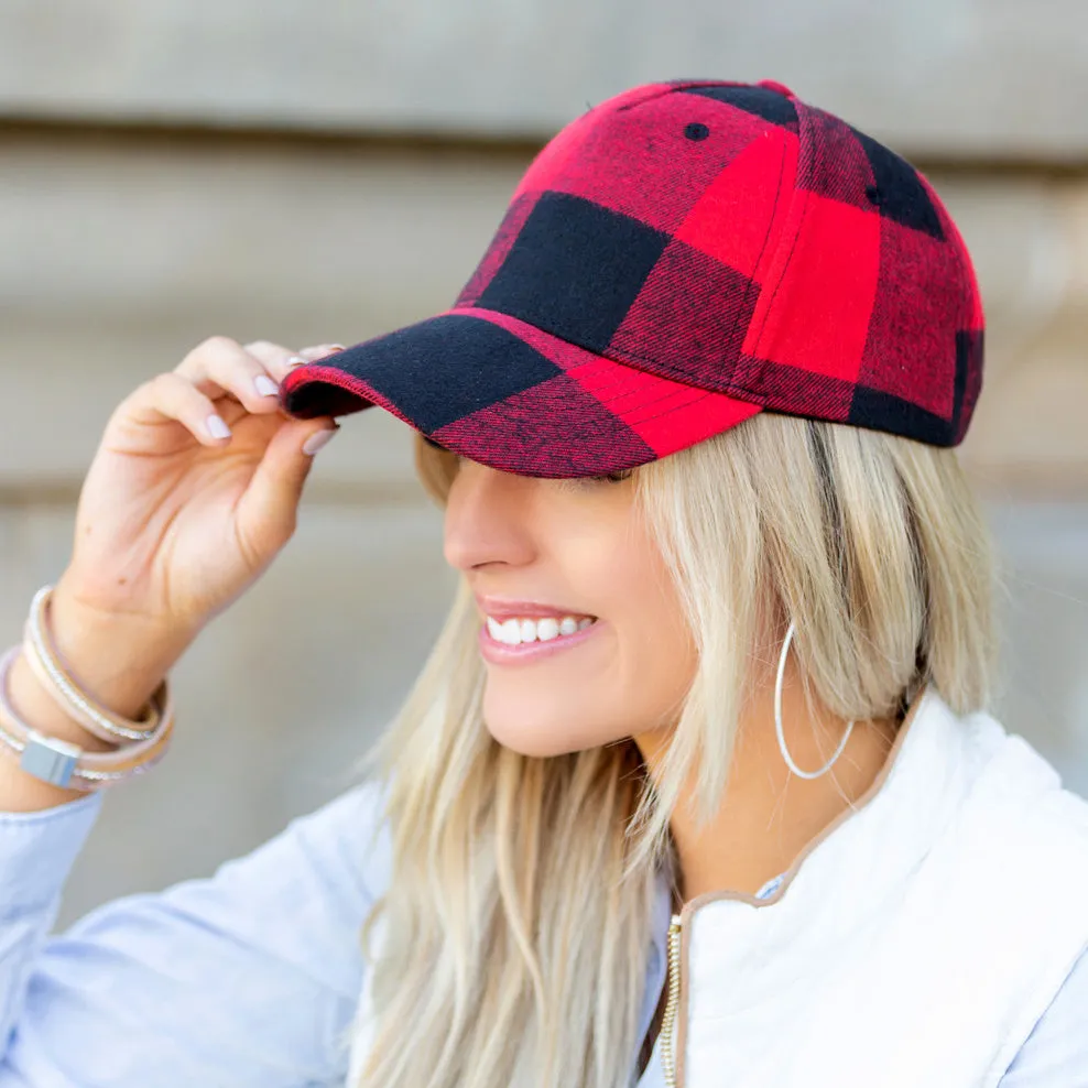 Fall Plaid Ball Caps