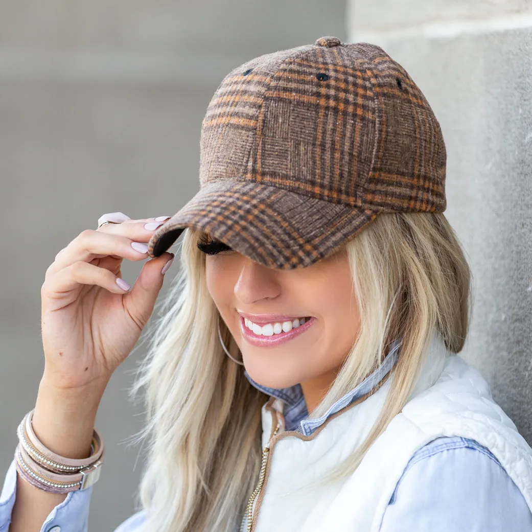 Fall Plaid Ball Caps