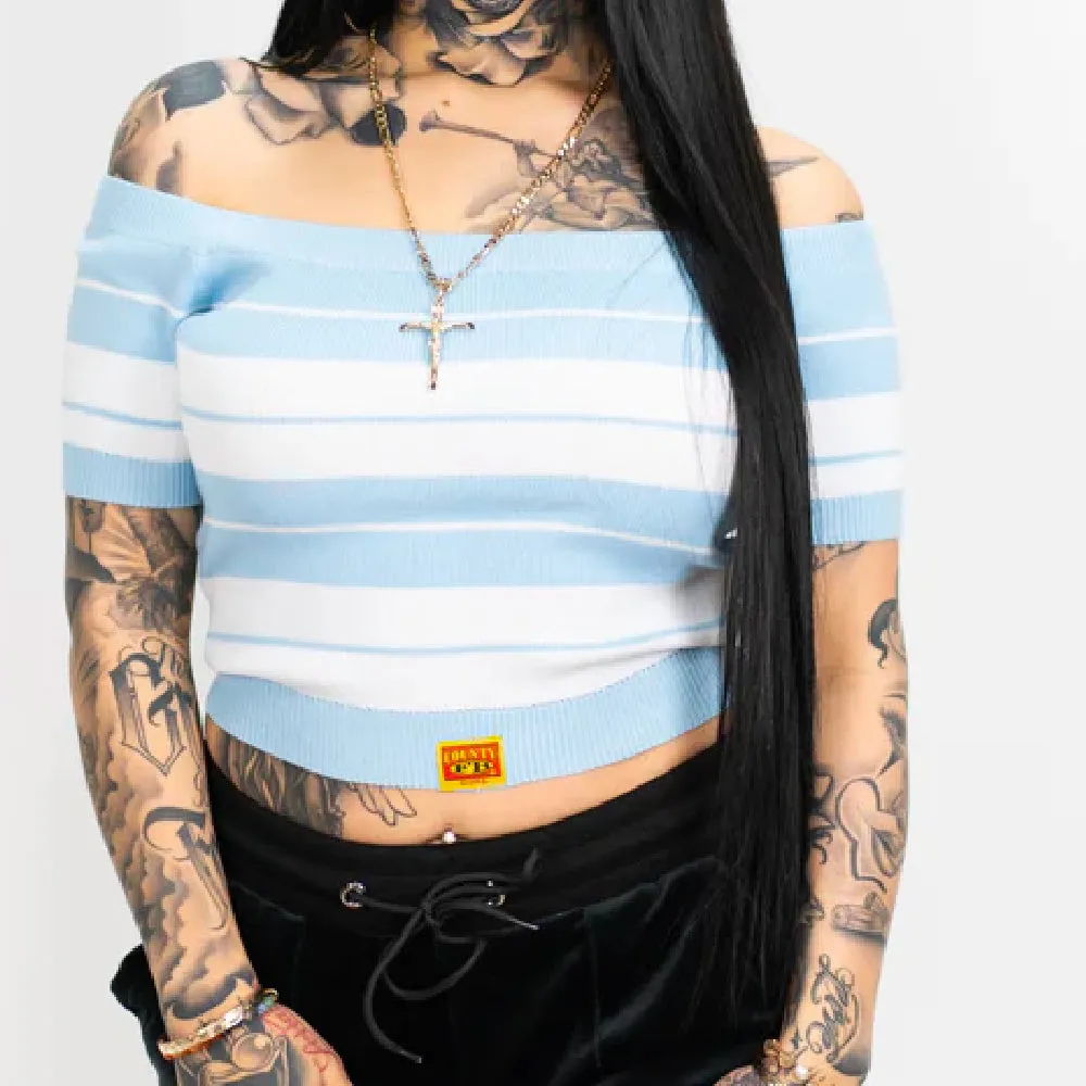 FB County Women's "Off The Shoulder" Crop Top (1 Pc)