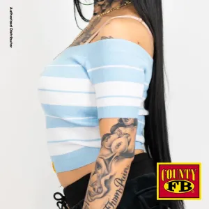 FB County Women's "Off The Shoulder" Crop Top (1 Pc)