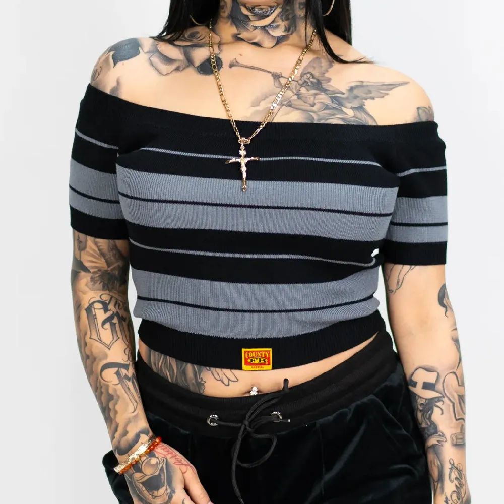 FB County Women's "Off The Shoulder" Crop Top (1 Pc)