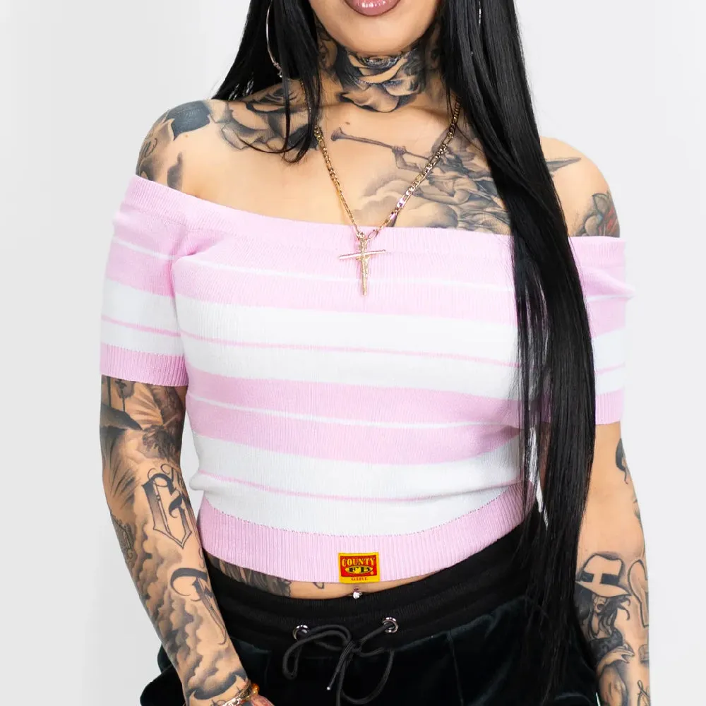 FB County Women's "Off The Shoulder" Crop Top (1 Pc)
