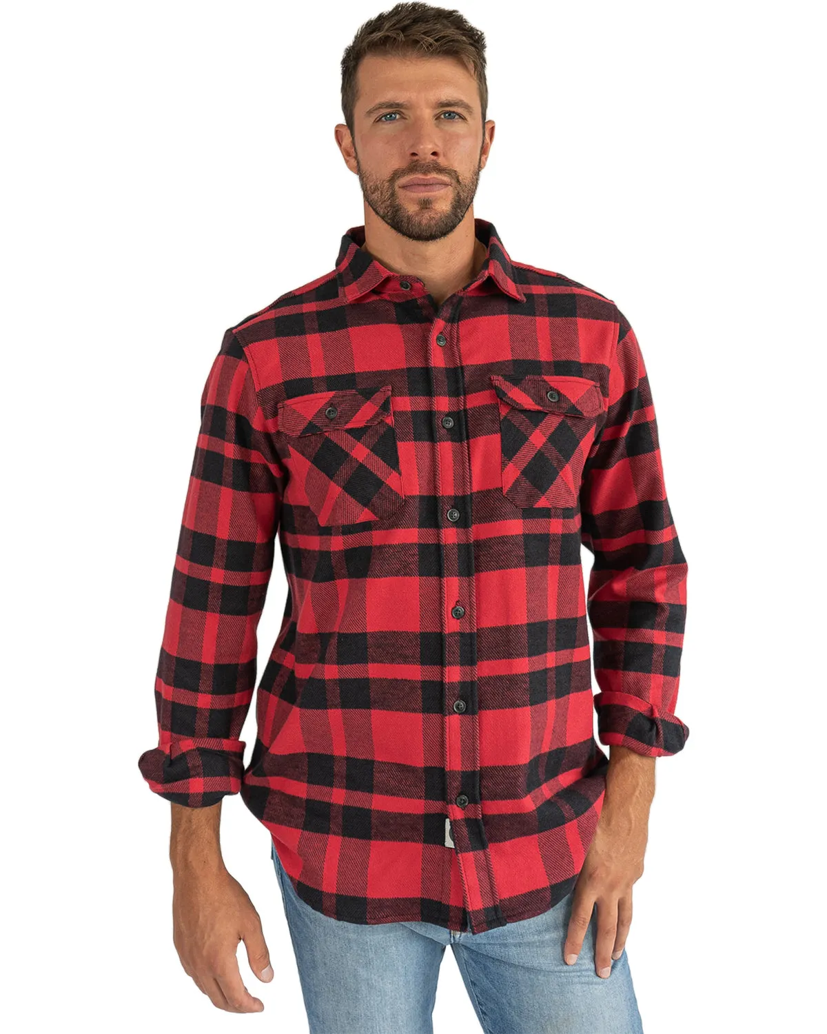 Field Grand Flannel, Red Plaid