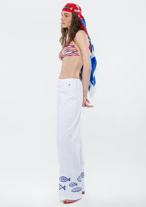 Fish Printed Pants