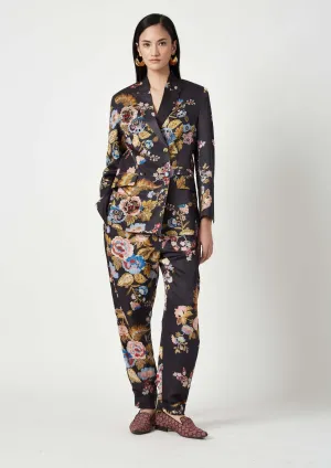 Fitri brown printed pants