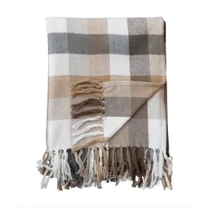 Flannel Plaid Cotton Throw