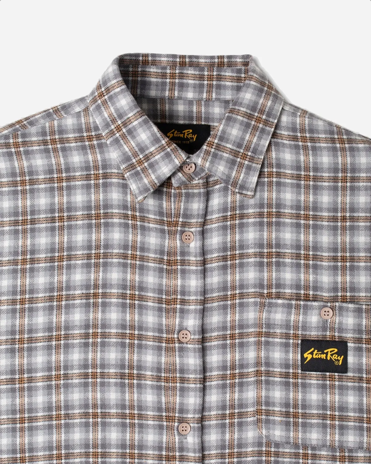 Flannel Shirt - Grey Plaid