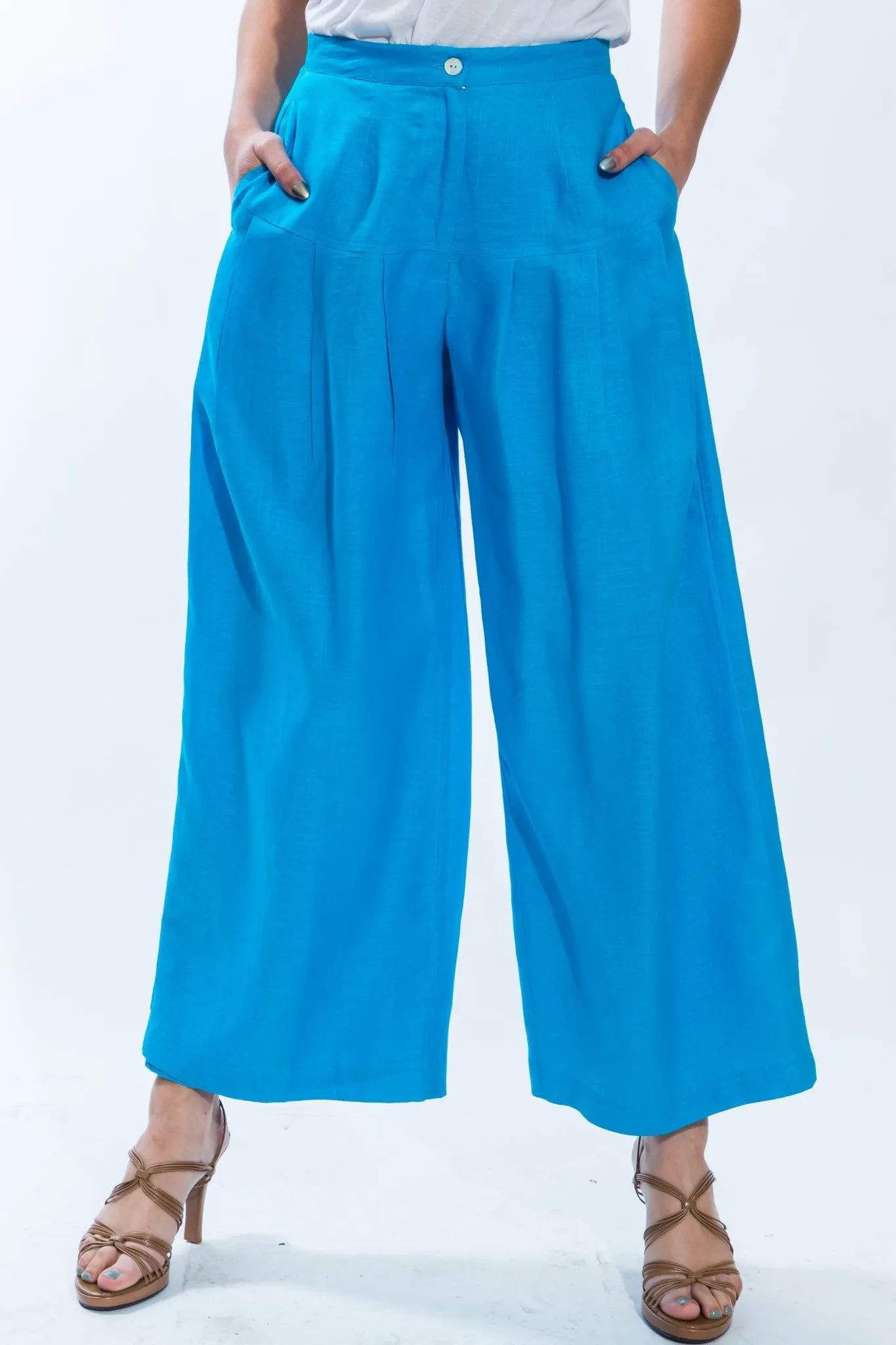 FLARED LINEN PANTS STYLE 1820