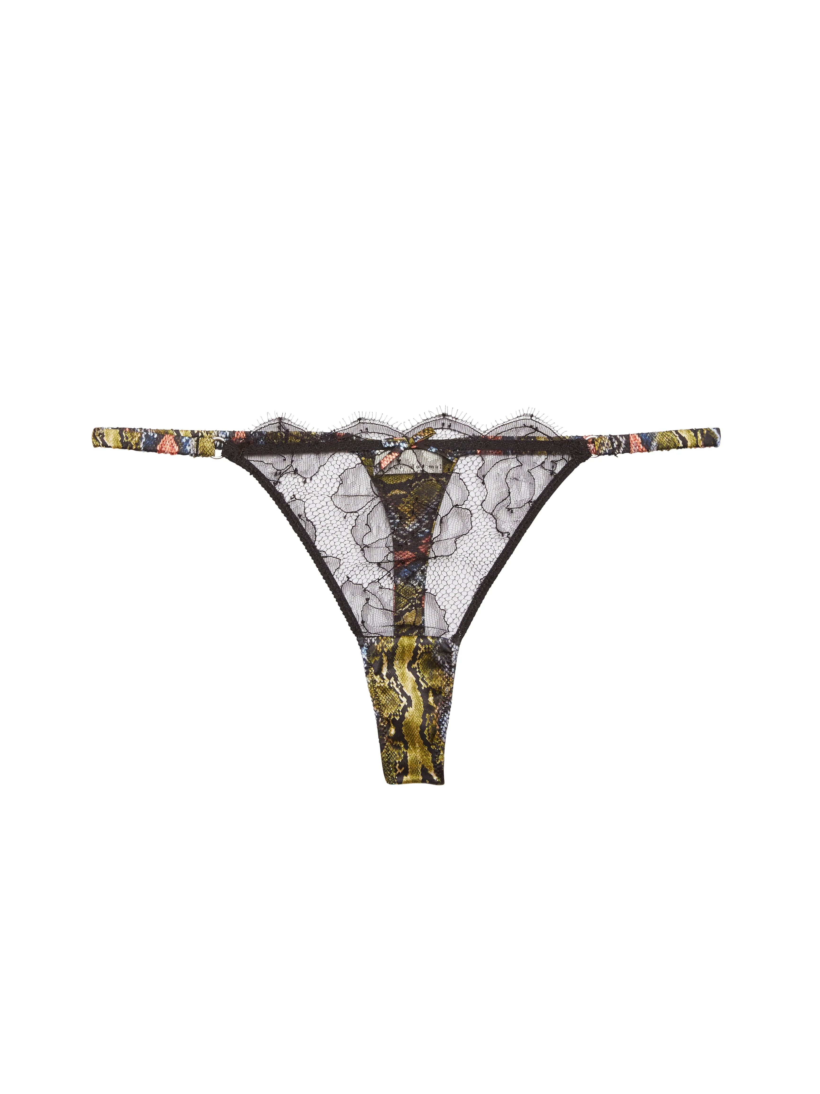 Fleur du Mal: Rose Lace Thong - M, Last One!