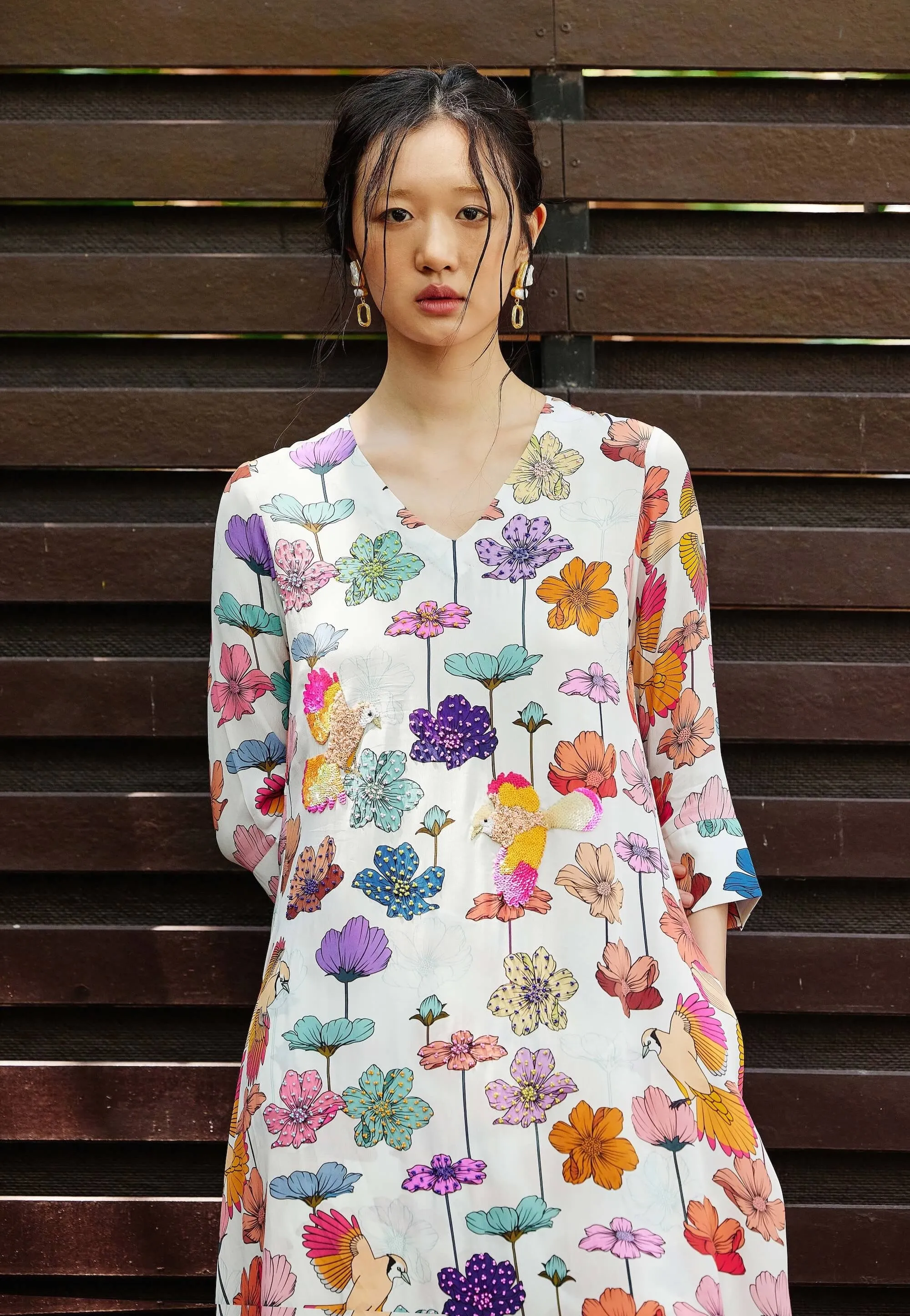 Flora ivory kurta and pants