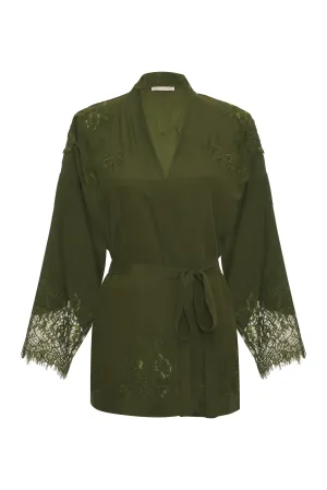 Flora Robe Sage Green