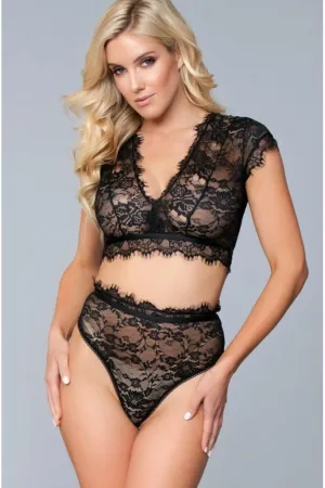 Floral Lace Bralette Set