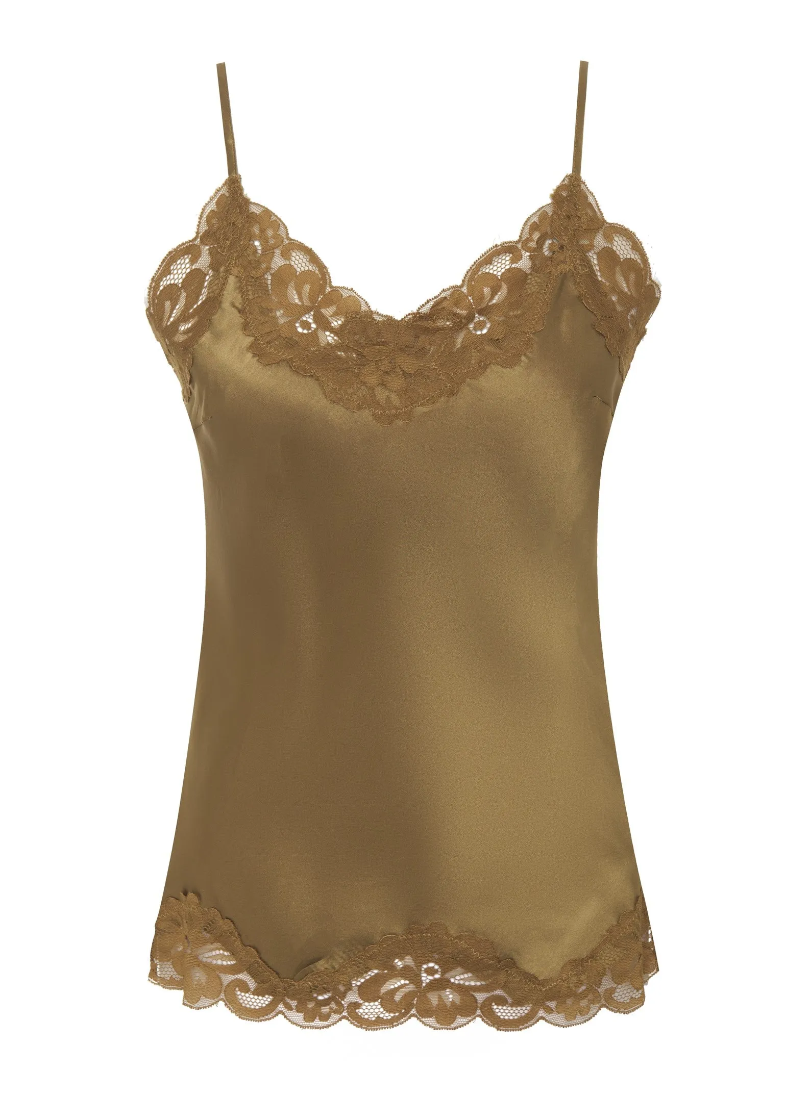 Floral Lace Silk Cami