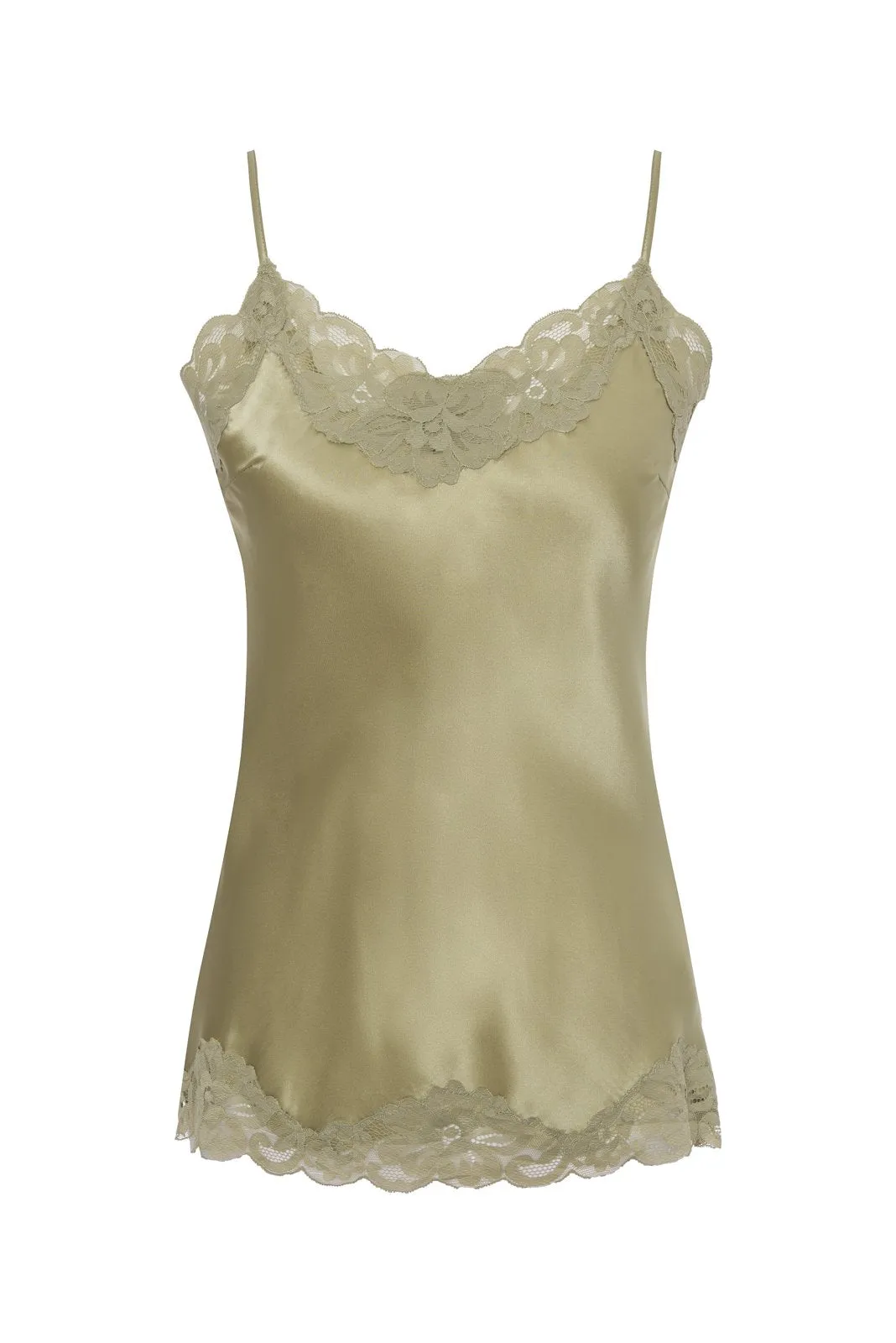 Floral Lace Silk Cami