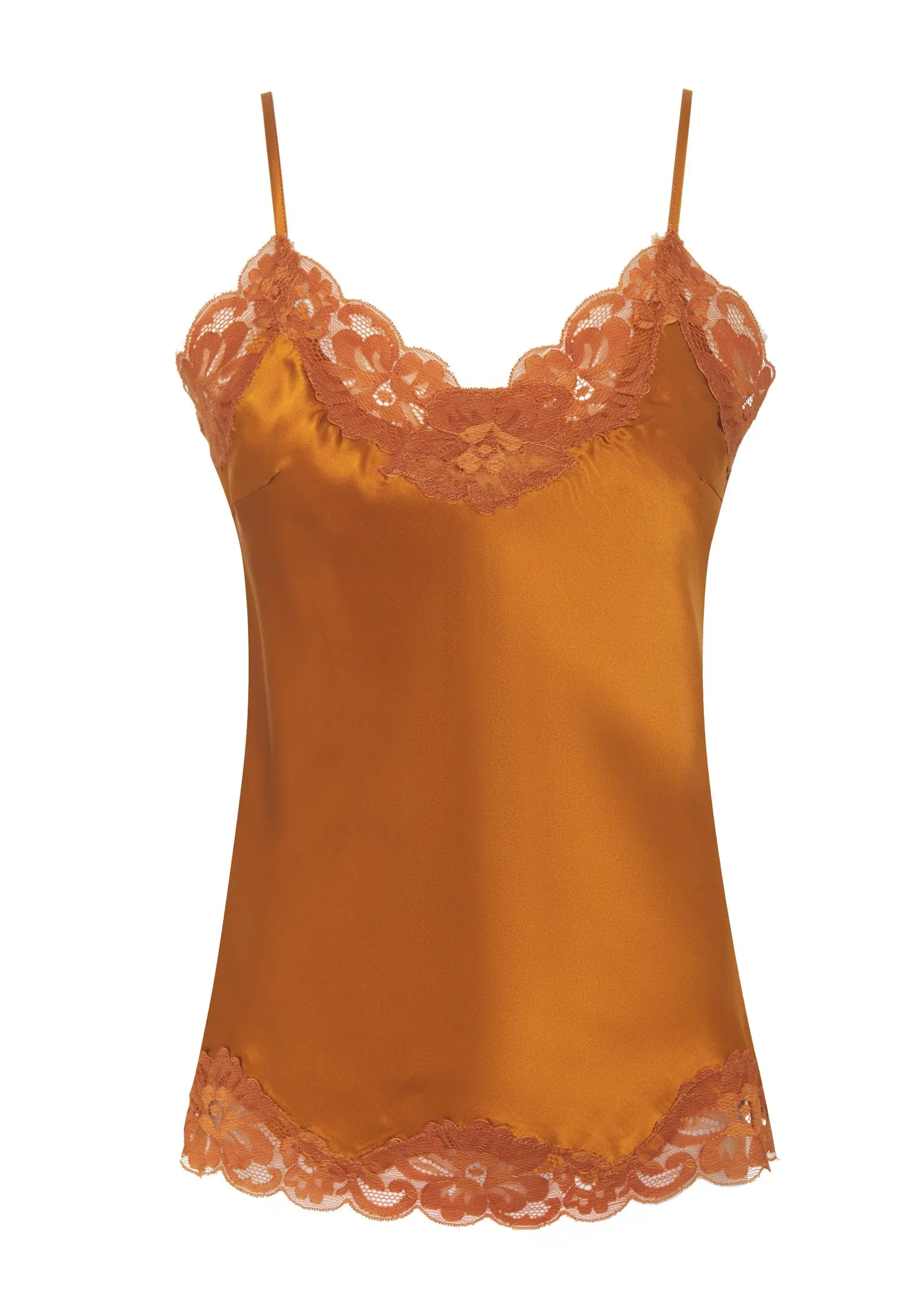 Floral Lace Silk Cami