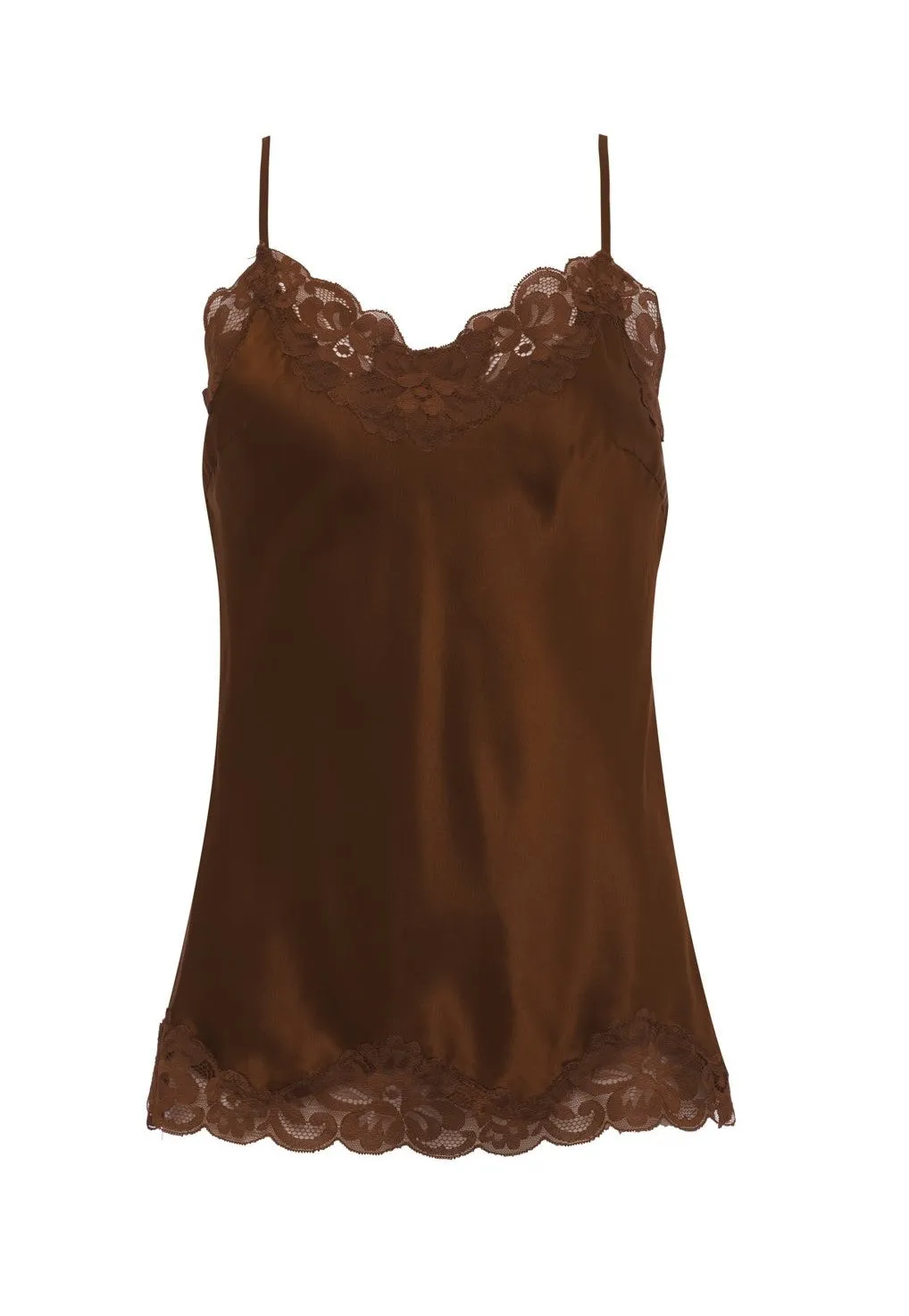 Floral Lace Silk Cami