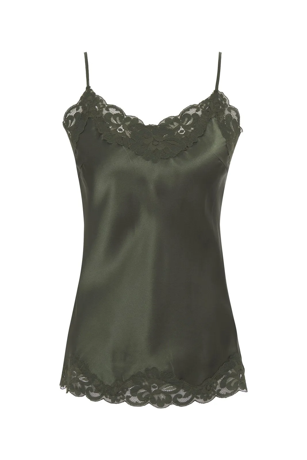 Floral Lace Silk Cami
