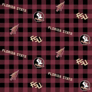 FLORIDA STATE UNIVERSITY-Buffalo Plaid-100% Cotton-FSU1207