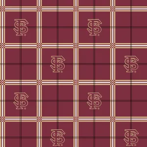 FLORIDA STATE UNIVERSITY-Plaid Flannel-100% Cotton-FSU023