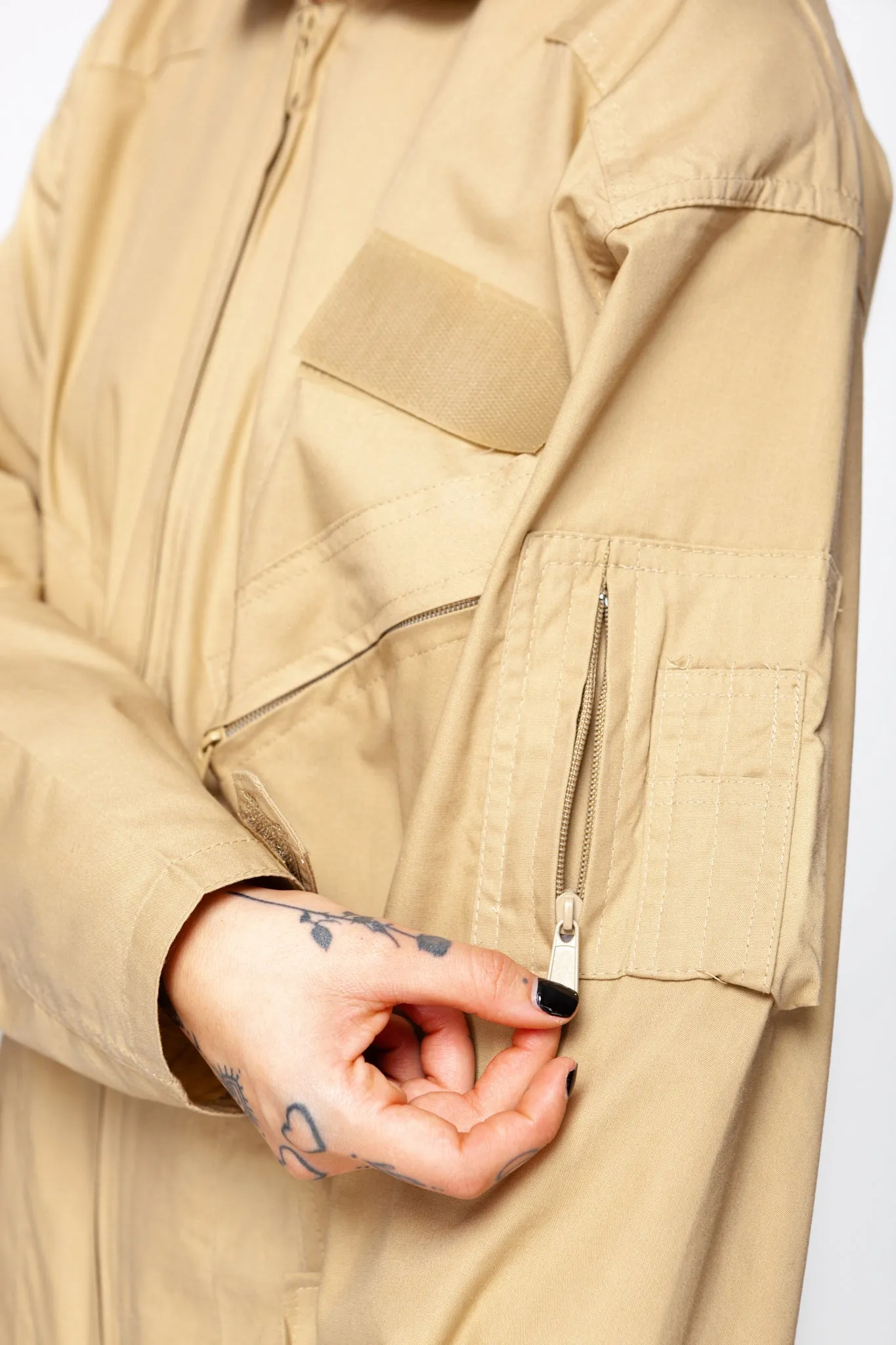 Fly Bish Khaki Cargo Flightsuit