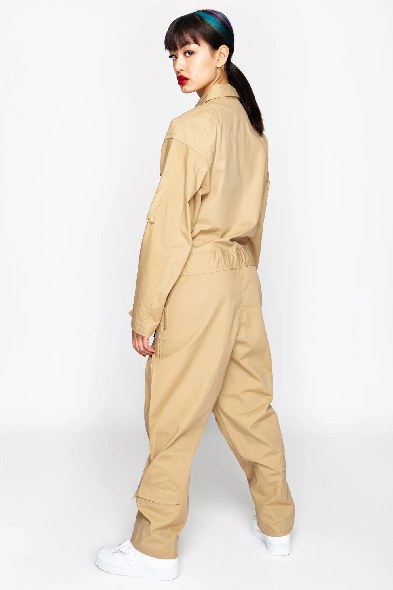 Fly Bish Khaki Cargo Flightsuit