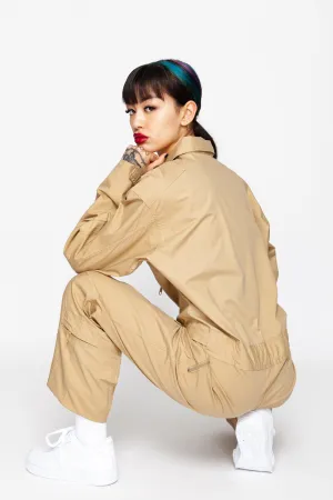Fly Bish Khaki Cargo Flightsuit