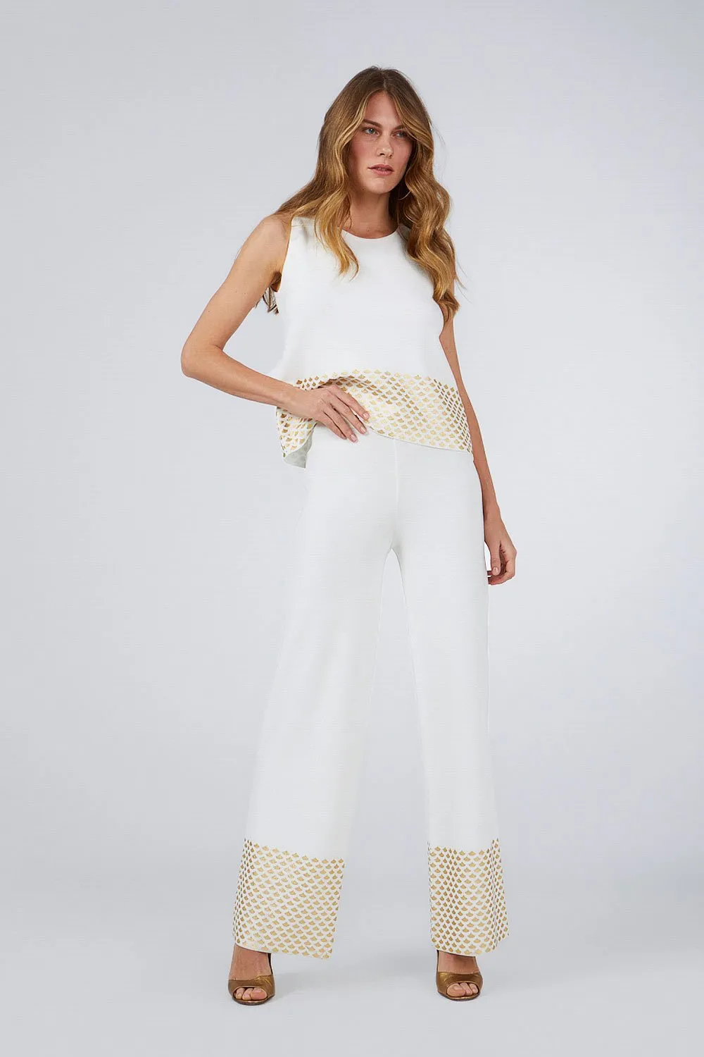 FOIL PRINTED PANTS