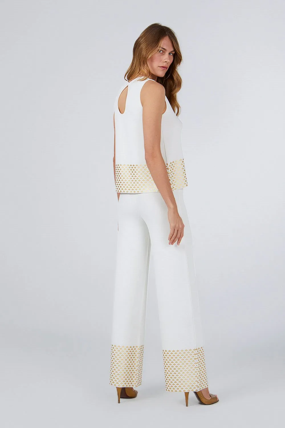 FOIL PRINTED PANTS