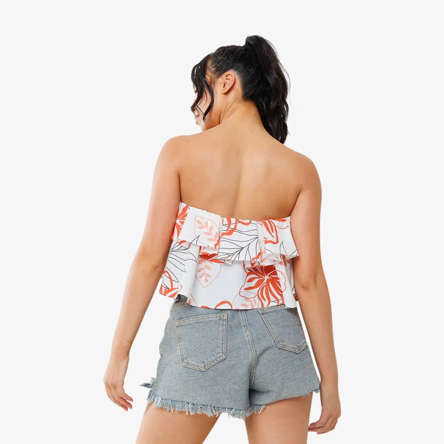 Frances Floral Crop Top Final Sale