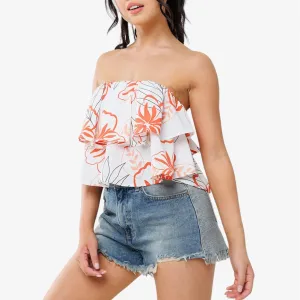 Frances Floral Crop Top Final Sale