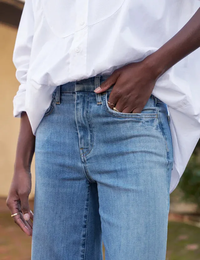 Frank & Eileen - Long Gaucho Jean - 1972 Light Wash Indigo