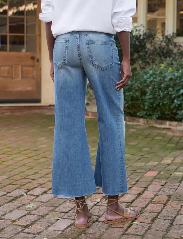 Frank & Eileen - Long Gaucho Jean - 1972 Light Wash Indigo