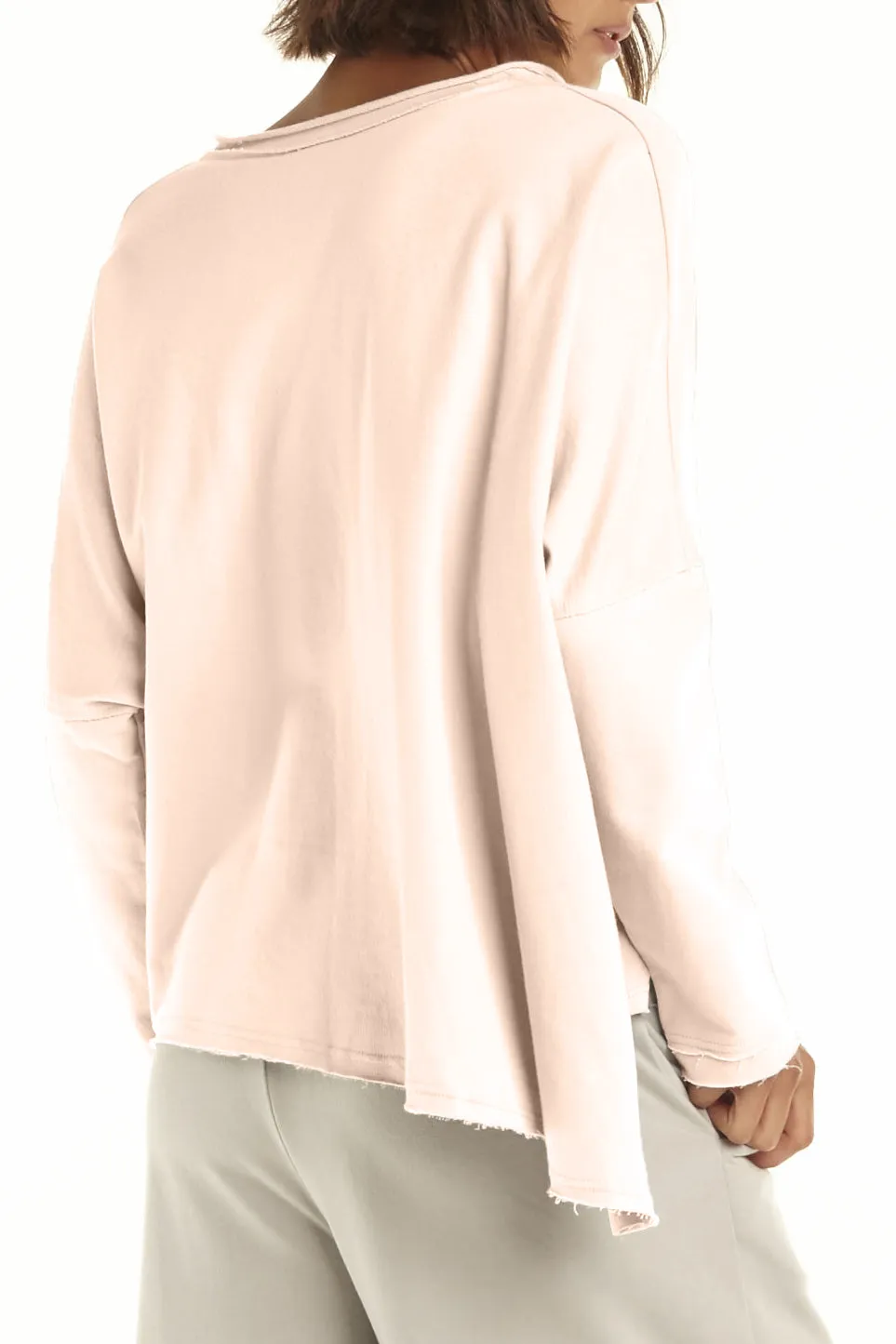 French Terry Double Angle V-Tee