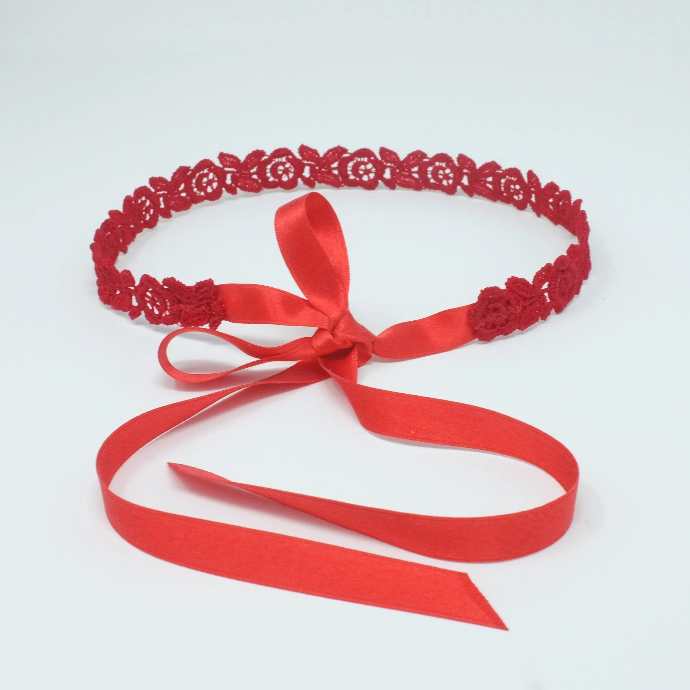 Freya Red Rose Choker Necklace