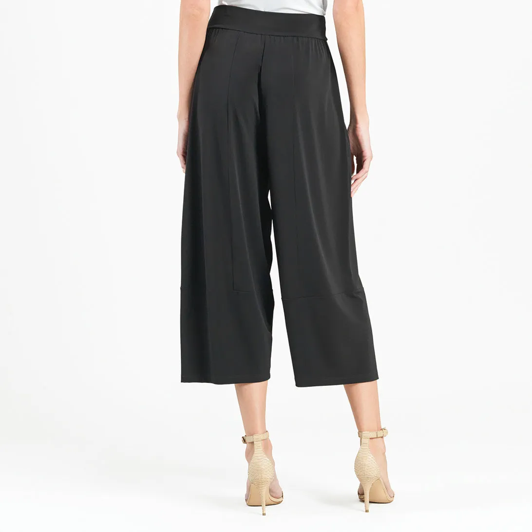 Front Seam Double Pocket Gaucho Pant - Black - Final Sale!