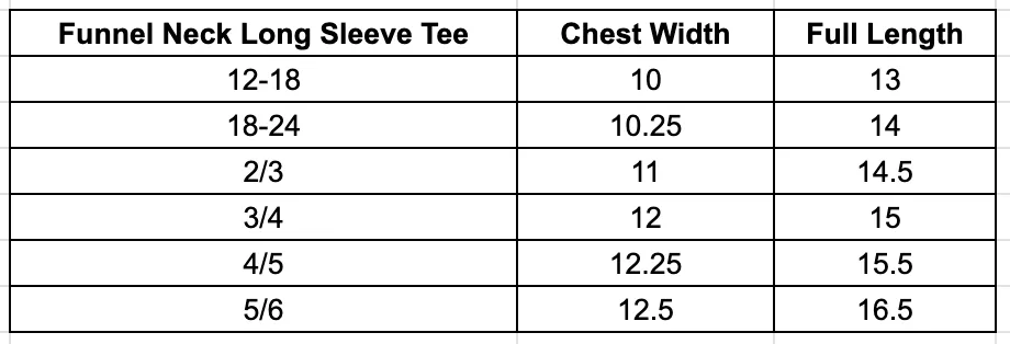 Funnel Neck Long Sleeve