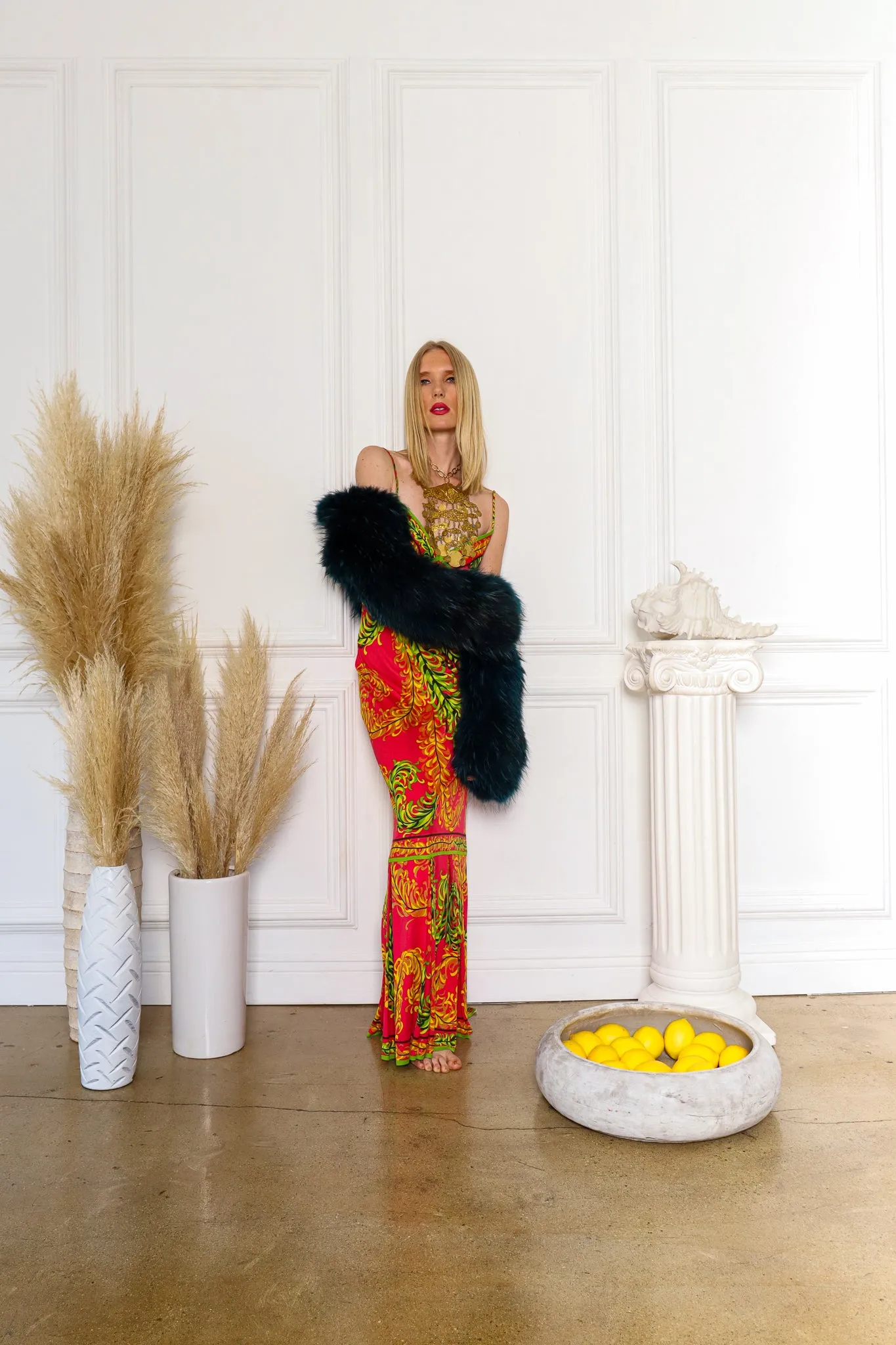 Fur Crop Sleeve Jacket