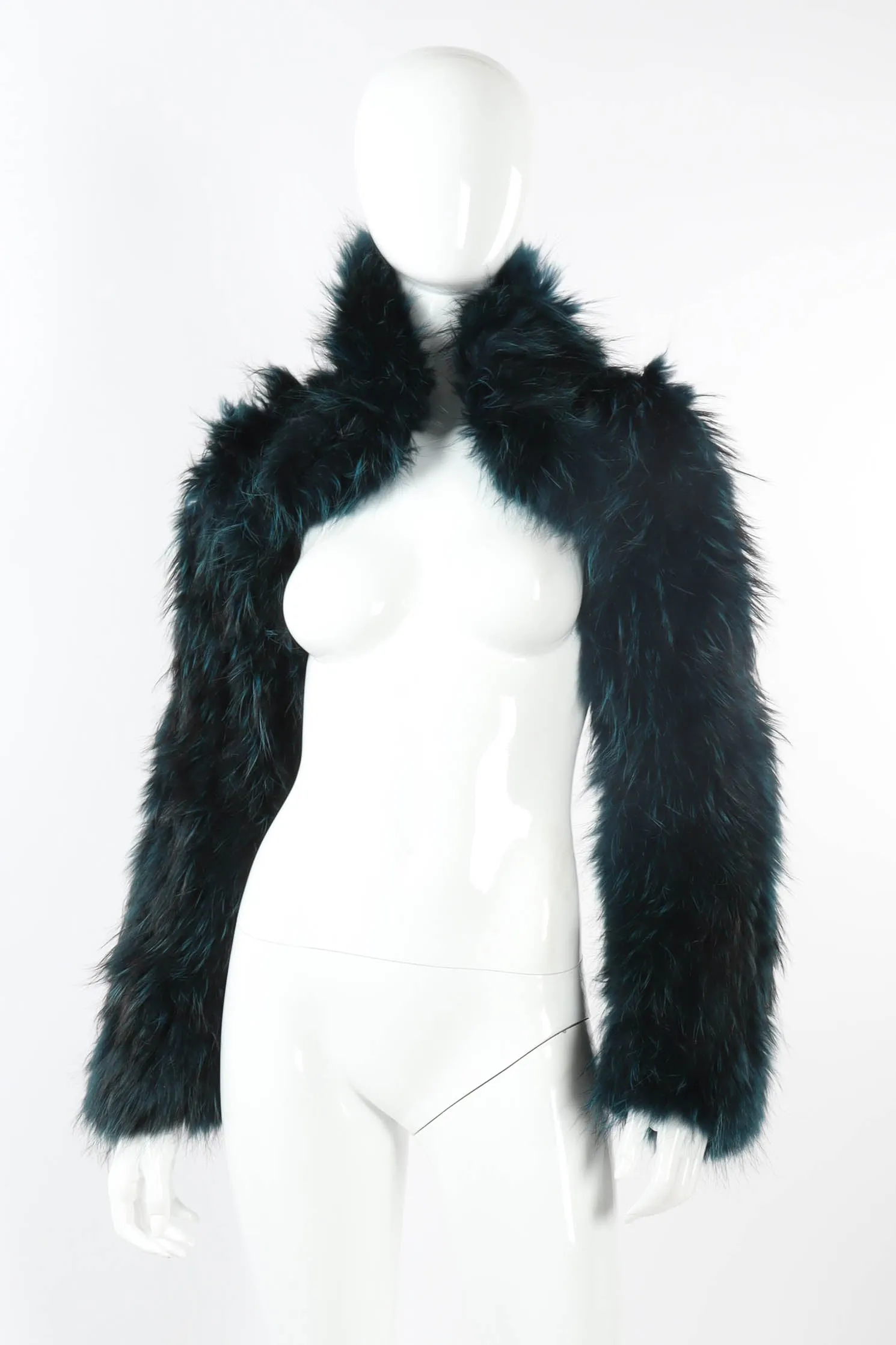 Fur Crop Sleeve Jacket