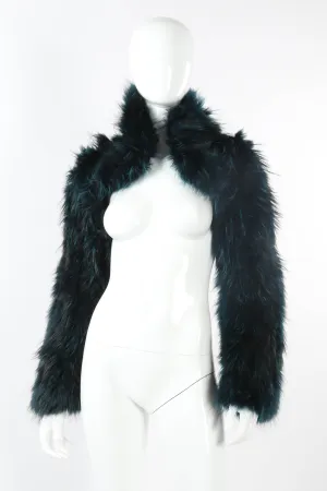 Fur Crop Sleeve Jacket