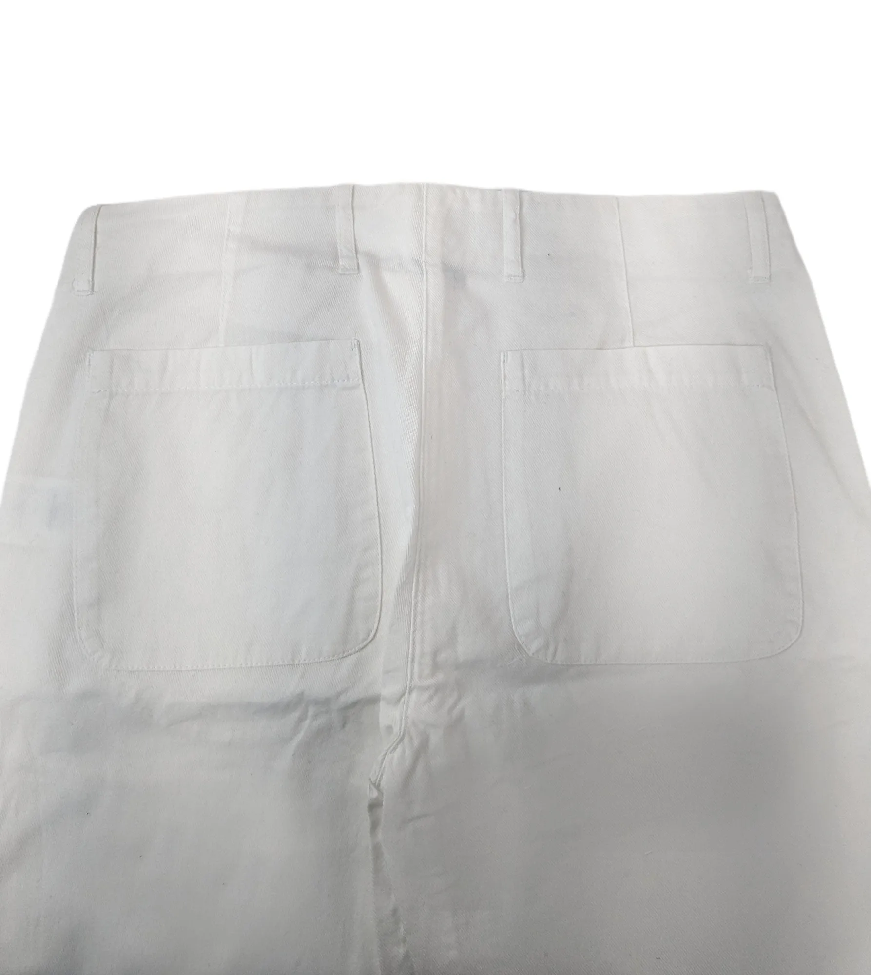 GANT Women's White Crisp Cotton Twill Pants 414647 $148 NWT