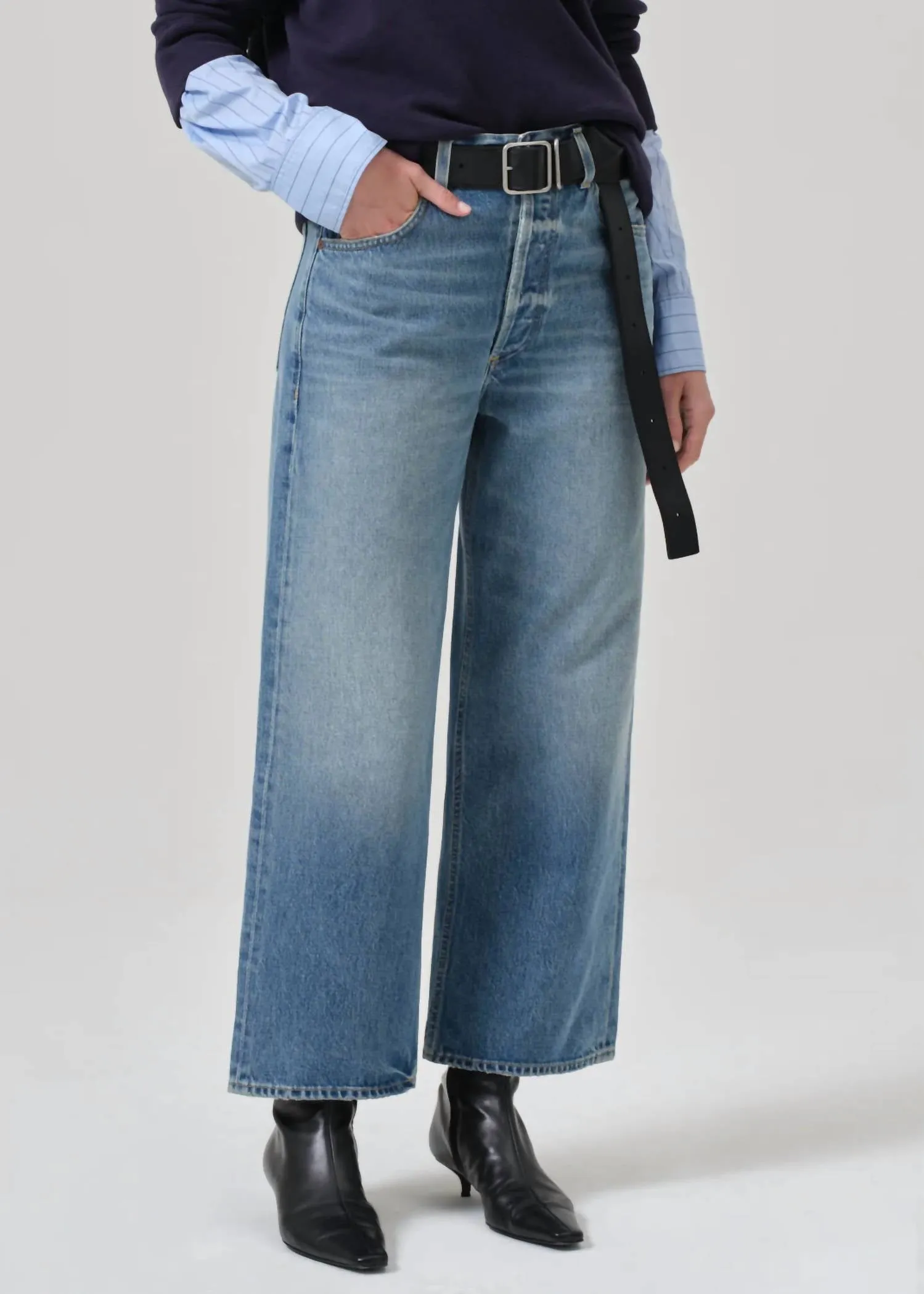 Gaucho Vintage Wide Leg Jean In Sodapop