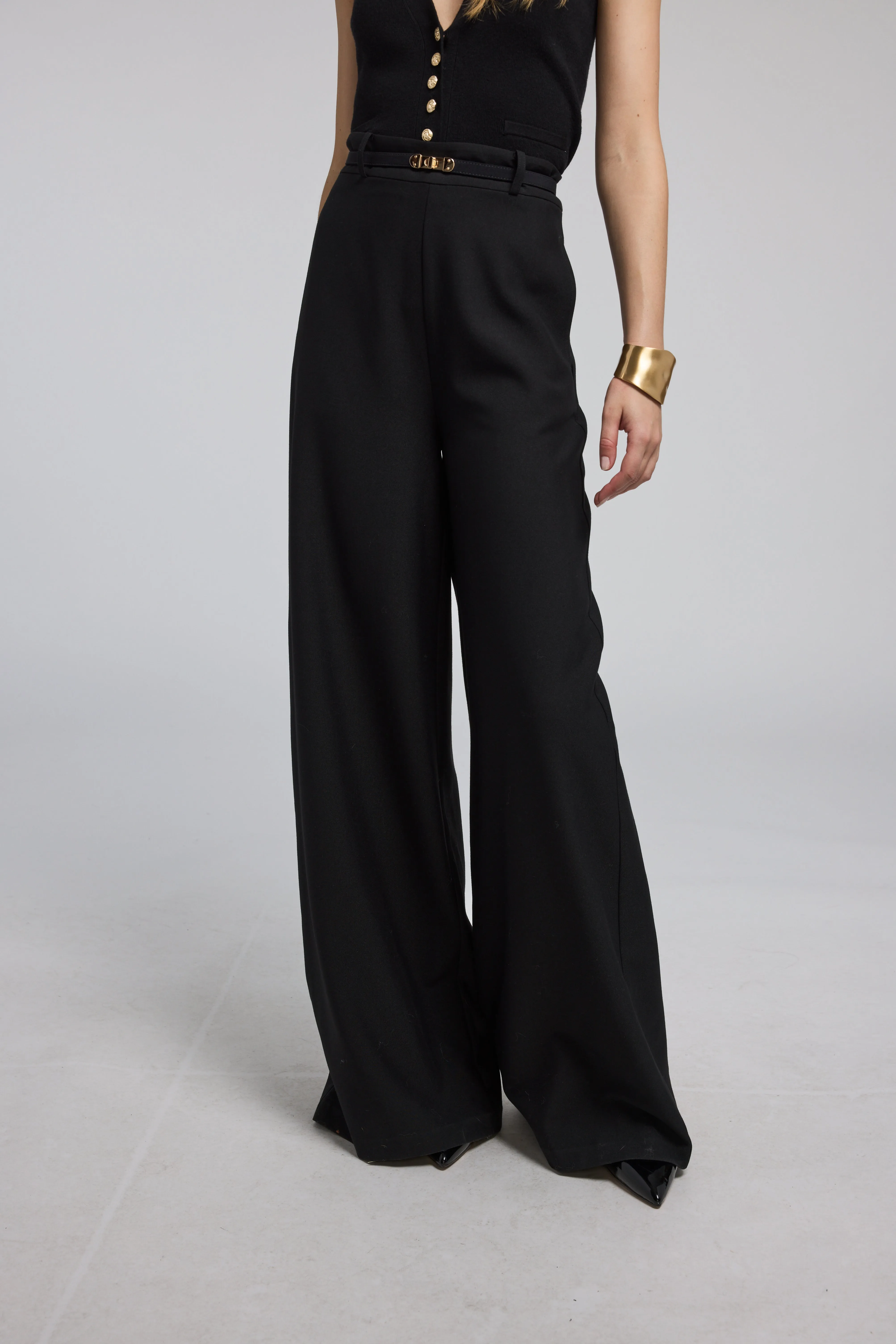 Generation Love Johanna Suiting Turn-Lock Belted Pants - Final Sale