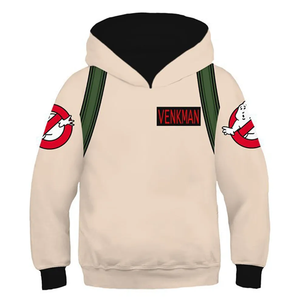 Ghostbusters Kids Children Cosplay Hoodie 3D Printed Hooded Pullover Sweatshirt Pants